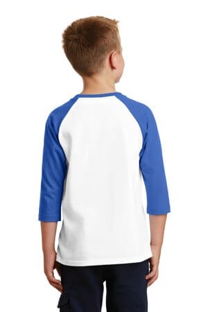 Youth Core Blend 3/4-Sleeve Raglan Tee –