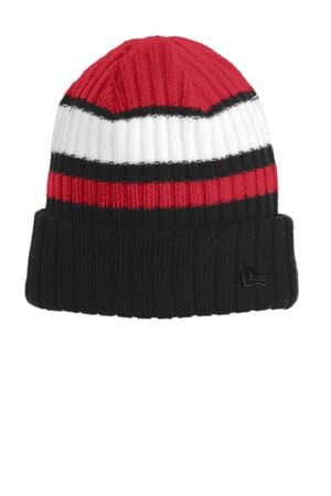 New Era Ribbed Tailgate Beanie NE903 Red/ Black