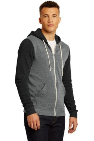 Men's Warm Lightweight Eco-Fleece Zip Up Hoodie