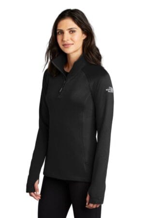 north face ladies half zip fleece