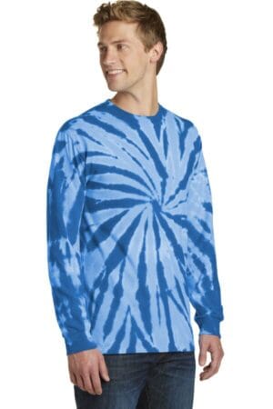 Port & Company PC147LS Tie-Dye Long Sleeve Tee - Kelly - M