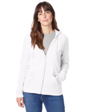 ECO WHITE Alternative 09573F2 ladies' adrian eco-fleece hoodie