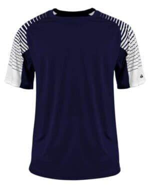 NAVY Badger 2210 youth lineup t-shirt