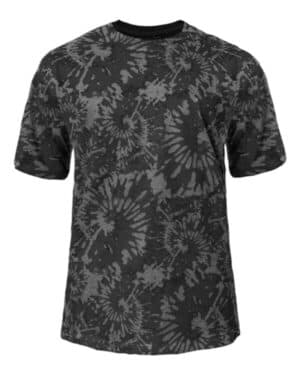 GRAPHITE TIE-DYE Badger 4975 tie-dyed tri-blend t-shirt