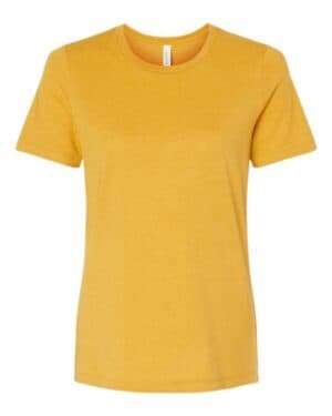 HEATHER MUSTARD Bella canvas 6400CVC womens relaxed fit heather cvc tee