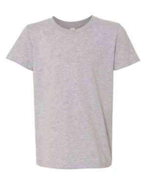 ATHLETIC HEATHER Bella canvas 3001YCVC youth cvc jersey tee