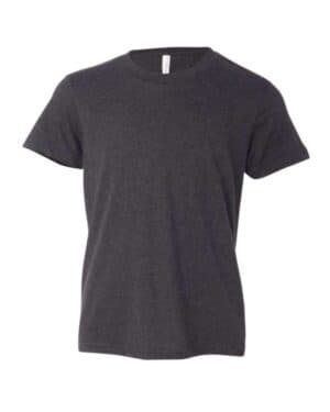 DARK GREY HEATHER Bella canvas 3001YCVC youth cvc jersey tee