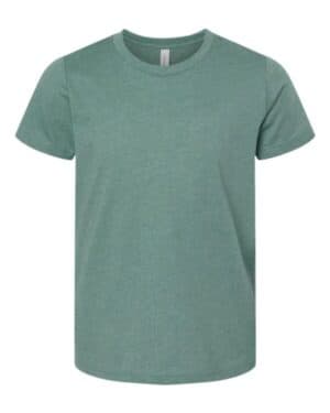 HEATHER DUSTY BLUE Bella canvas 3001YCVC youth cvc jersey tee