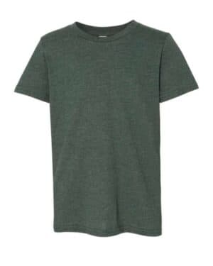 HEATHER FOREST Bella canvas 3001YCVC youth cvc jersey tee