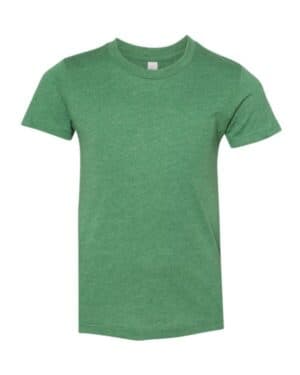 HEATHER GRASS GREEN Bella canvas 3001YCVC youth cvc jersey tee