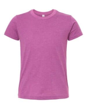HEATHER MAGENTA Bella canvas 3001YCVC youth cvc jersey tee