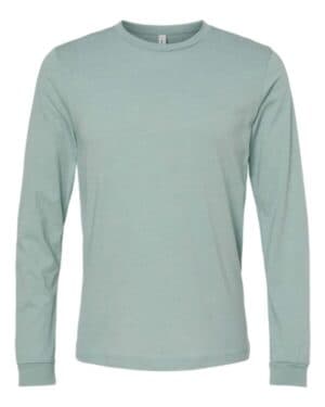 HEATHER DUSTY BLUE Bella canvas 3501CVC heather cvc long sleeve tee