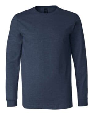 HEATHER NAVY Bella canvas 3501CVC heather cvc long sleeve tee