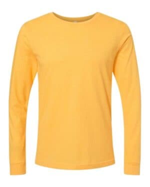 HEATHER YELLOW GOLD Bella canvas 3501CVC heather cvc long sleeve tee