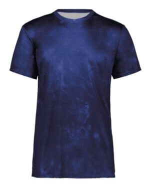 NAVY CLOUD PRINT Holloway 222696 youth cotton-touch cloud t-shirt