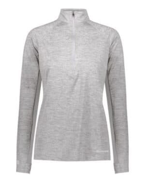 ATHLETIC GREY HEATHER 222774 women's electrify coolcore quarter-zip pullover