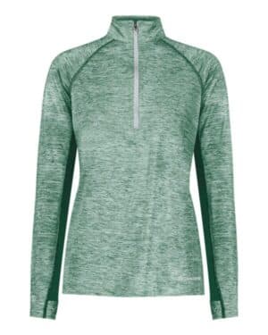 DARK GREEN HEATHER 222774 women's electrify coolcore quarter-zip pullover