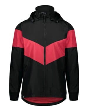 BLACK/ SCARLET Holloway 229527 potomac hooded jacket