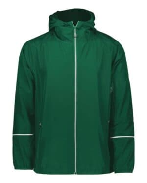DARK GREEN Holloway 229582 packable hooded jacket