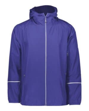 PURPLE Holloway 229582 packable hooded jacket
