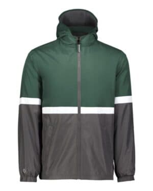 DARK GREEN/ CARBON Holloway 229587 turnabout reversible hooded jacket