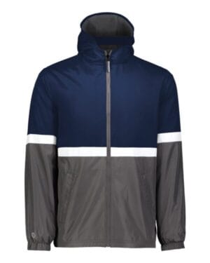 NAVY/ CARBON Holloway 229587 turnabout reversible hooded jacket