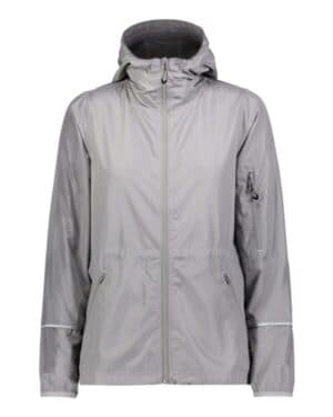 ATHLETIC GREY Holloway 229782 women's packable hooded jacket