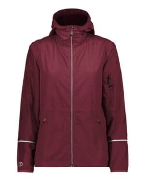 Holloway 229782 women's packable hooded jacket