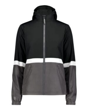 BLACK/ CARBON Holloway 229787 women's turnabout reversible hooded jacket