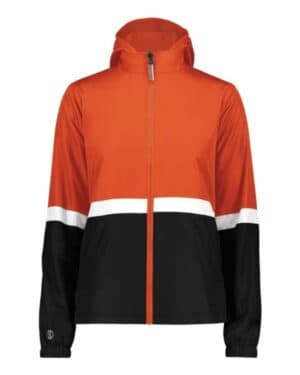 ORANGE/ BLACK Holloway 229787 women's turnabout reversible hooded jacket