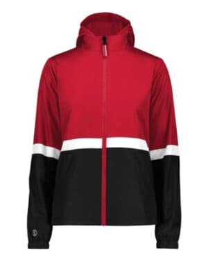 SCARLET/ BLACK Holloway 229787 women's turnabout reversible hooded jacket