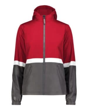 SCARLET/ CARBON Holloway 229787 women's turnabout reversible hooded jacket