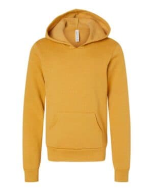 HEATHER MUSTARD Bella canvas 3719Y youth sponge fleece hoodie