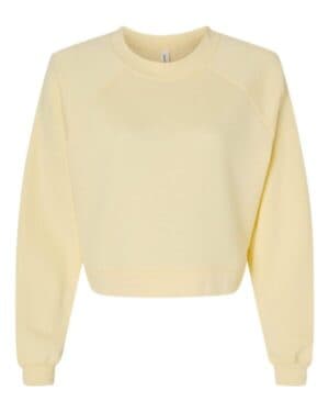 FRENCH VANILLA Bella canvas 7505 women's raglan pullover fleece