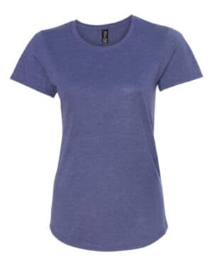 HEATHER BLUE Gildan 6750L softstyle womens triblend t-shirt