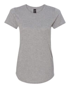 HEATHER GREY Gildan 6750L softstyle womens triblend t-shirt