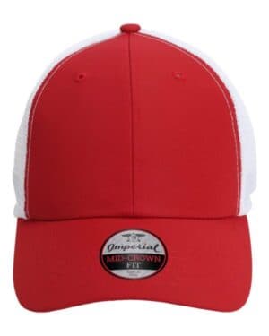 CARDINAL/ WHITE Imperial X210SM the original sport mesh cap