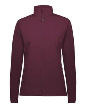 MAROON Holloway 229721 women's featherlight soft shell jacket