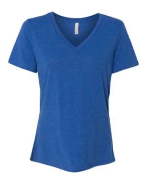 TRUE ROYAL TRIBLEND 6415 women's relaxed triblend short sleeve v-neck tee