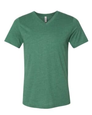 HEATHER GRASS GREEN Bella canvas 3005CVC heather cvc v-neck tee