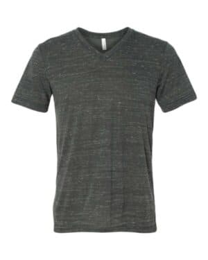CHARCOAL MARBLE Bella canvas 3655 textured jersey v-neck tee