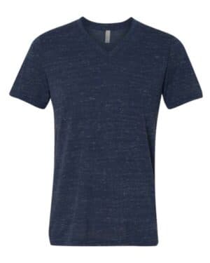 NAVY MARBLE Bella canvas 3655 textured jersey v-neck tee