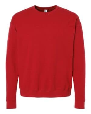 RED Tultex 340 fleece crewneck sweatshirt