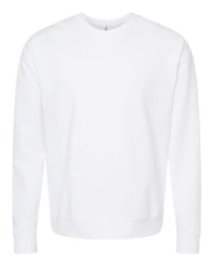 WHITE Tultex 340 fleece crewneck sweatshirt