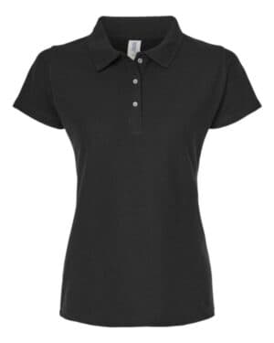 BLACK Tultex 401 women's 50/50 sport pique polo