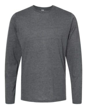 HEATHER CHARCOAL Tultex 242 poly-rich long sleeve t-shirt