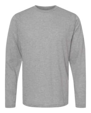 HEATHER GREY Tultex 242 poly-rich long sleeve t-shirt
