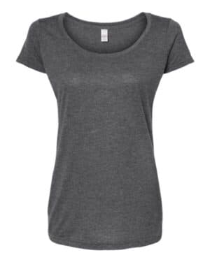 Tultex 243 women's poly-rich scoop neck t-shirt