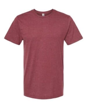 BURGUNDY HEATHER Tultex 541 premium cotton blend t-shirt