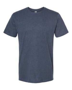 NAVY HEATHER Tultex 541 premium cotton blend t-shirt